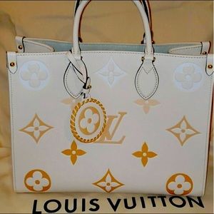 Louis Vuitton OnTheGo by the pool MM Safron Monogram Tote Bag